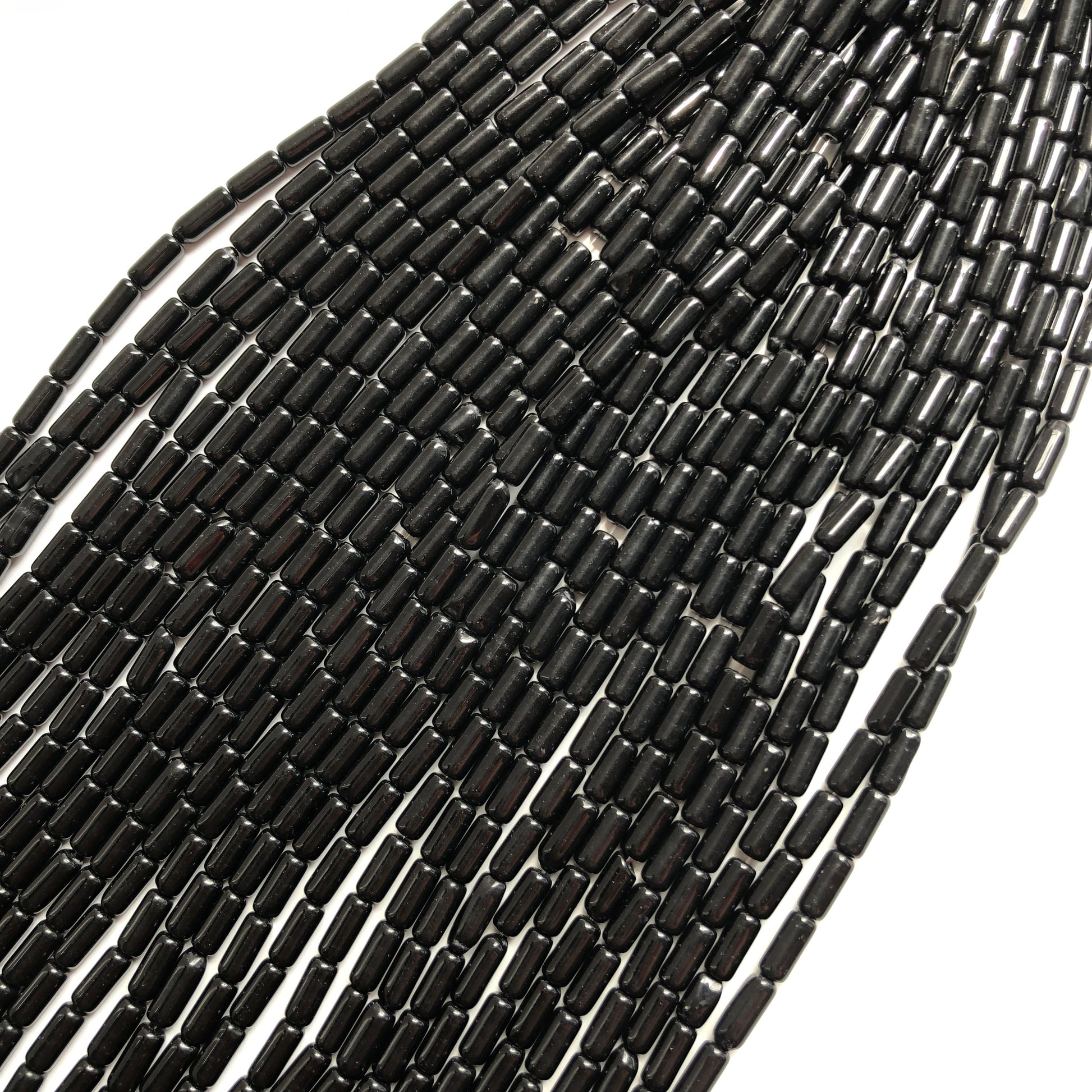 Black Glass Beads