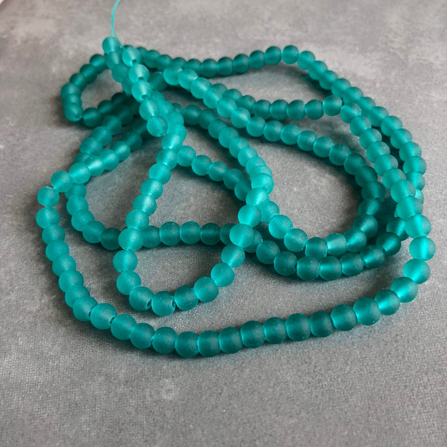 Turquoise Glass Beads 