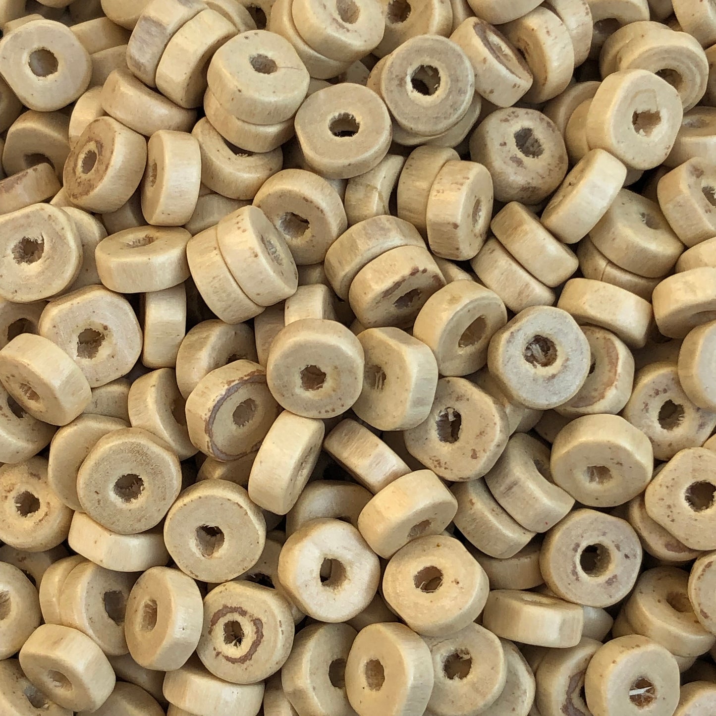 200X Flat Wood Spacer Beads