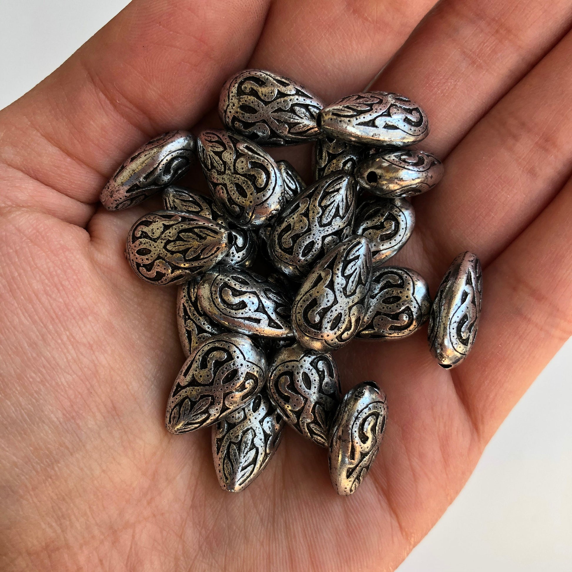 Antique Silver Beads 