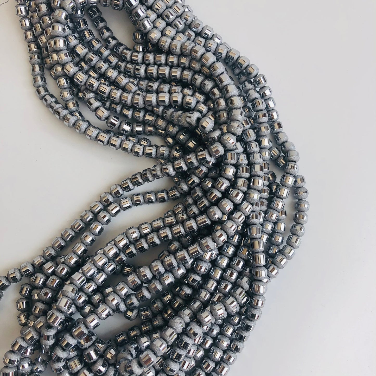 Silver Glass Beads